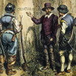 Ghosts of the Lost Colony historical character illustration