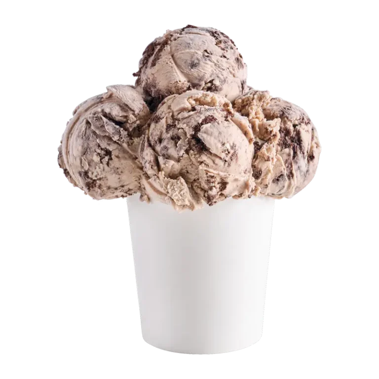 Cookies ‘n cream ice cream with chunks of chocolate sandwich cookies