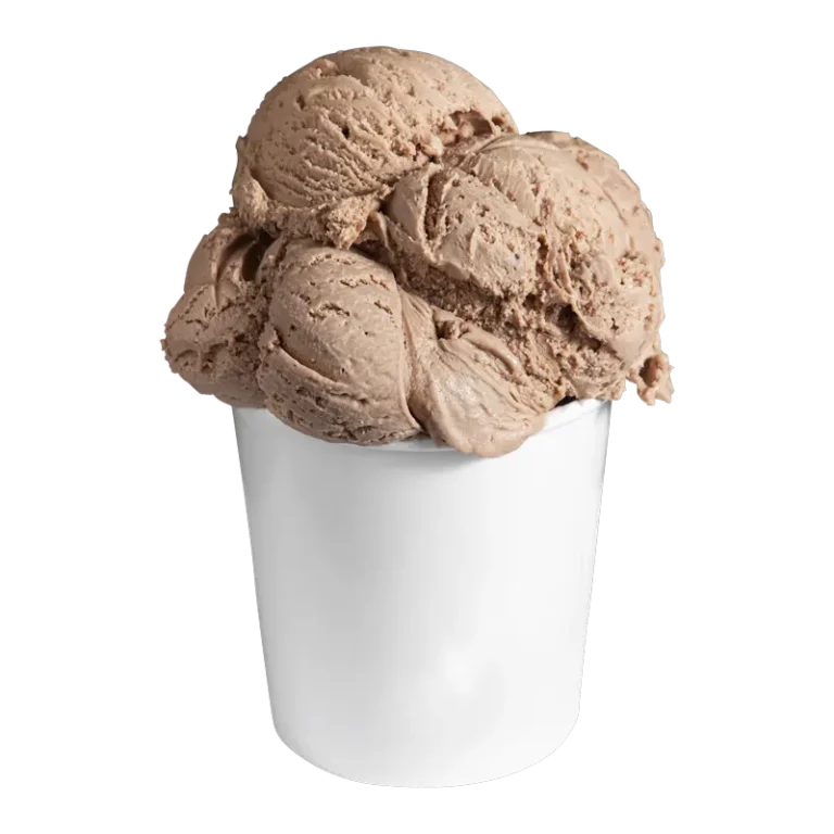 Milk chocolate hazelnut ice cream