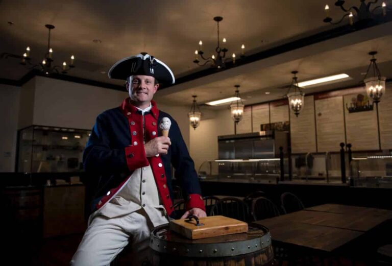 Daily Herald coverage of Brooker's Founding Flavors Ice Cream parlor grand opening in New Vineyard, serving revolutionary-inspired ice cream