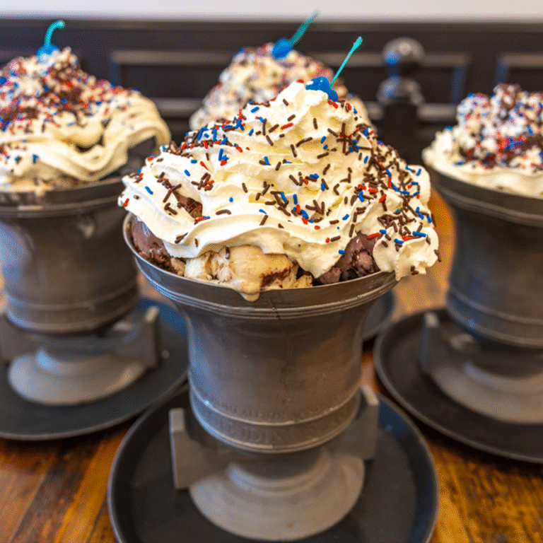 Colorful assortment of Brooker's Founding Flavors Ice Cream’s handcrafted ice cream flavors.